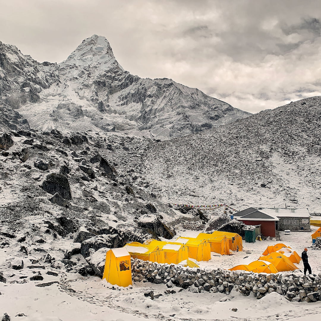 High camp in the Himalayas