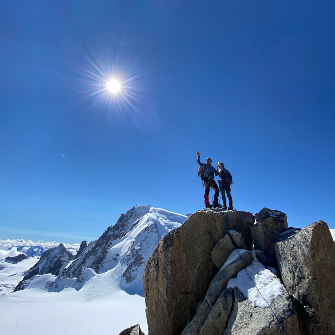 Alpine ridge at sunrise
